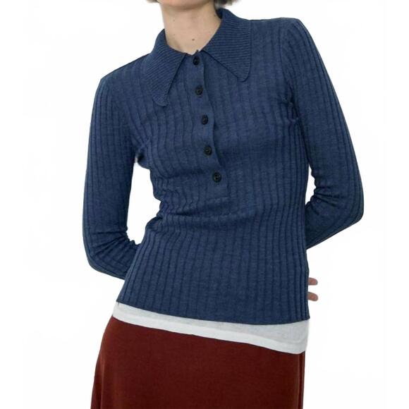 NEW DIARTE dome sweater in blue melange